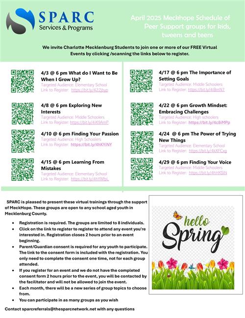 SPARC SERVICE & PROGRAMS FOR KIDS